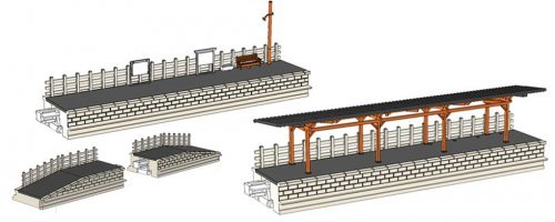 Local Line Opposite Platform -- Assembled, N, Kato USA Inc 23133