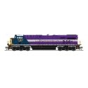 GE ES44AC GEVO - Sound and DCC - Paragon4(TM) -- CSX 1871 (Atlantic Coast Line Heritage, blue, purple, silver, yellow), N, Broad