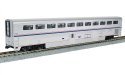 Superliner I Coach-Baggage - Ready to Run -- Amtrak 31031 (Phase VI silver, blue, red), HO, Kato USA Inc 356095