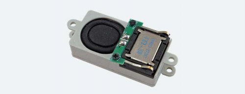 Rectangular Speaker with Enclosure -- 4 Ohm, 11/16 x 1-3/8 x 7/16′ 18 x 35 x 11mm, All Scales, LokSound By ESU 50348