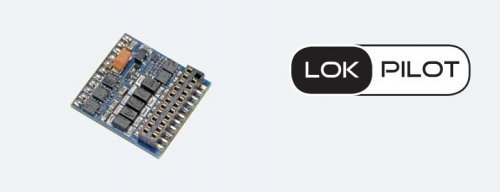LokPilot 5 Fx DCC Function-Only Decoder for HO and O -- NEM660 21MTC Interface, All Scales, LokSound By ESU 59229