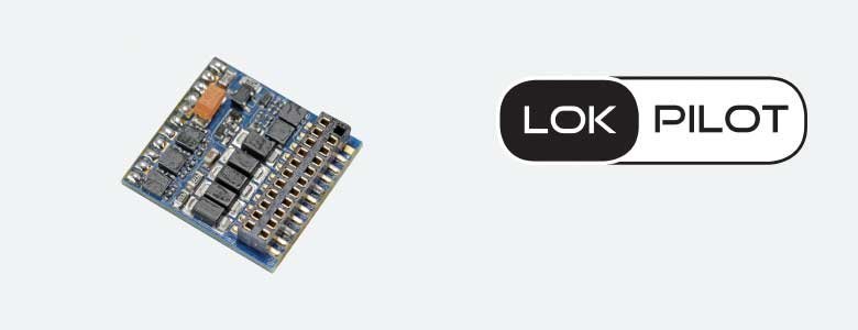 LokPilot 5 Fx DCC Function-Only Decoder for HO and O -- NEM660 21MTC Interface, All Scales, LokSound By ESU 59229