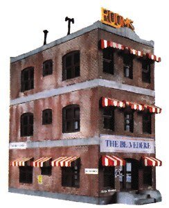 Belvedere Downtown Hotel -- Kit - 5-1/2 x 2-1/2′ 14 x 6.4cm, HO, Life-Like Products 1339