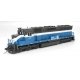 EMD SD45 - Standard DC - Paragon4(TM) -- Great Northern 424 (Big Sky Blue, gray, white), HO, Broadway Limited Imports 9805