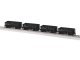 Class G38B Ore Car 4-Pack - Ready to Run -- Conrail 502455, 502460, 502512, 502613 (black), HO, Lionel 2474141