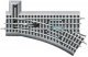 FasTrack(TM) Track w/Roadbed - 3-Rail -- Manual Turnout (Switch) O-36 Right Hand, O, Lionel 612018