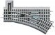 FasTrack(TM) Track w/Roadbed - 3-Rail -- Manual Turnout (Switch) O-36 Right Hand, O, Lionel 612018