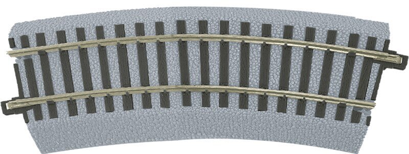American Flyer(R) FasTrack(R) -- Half 20′ Radius R20 Curved, S, Lionel 649878
