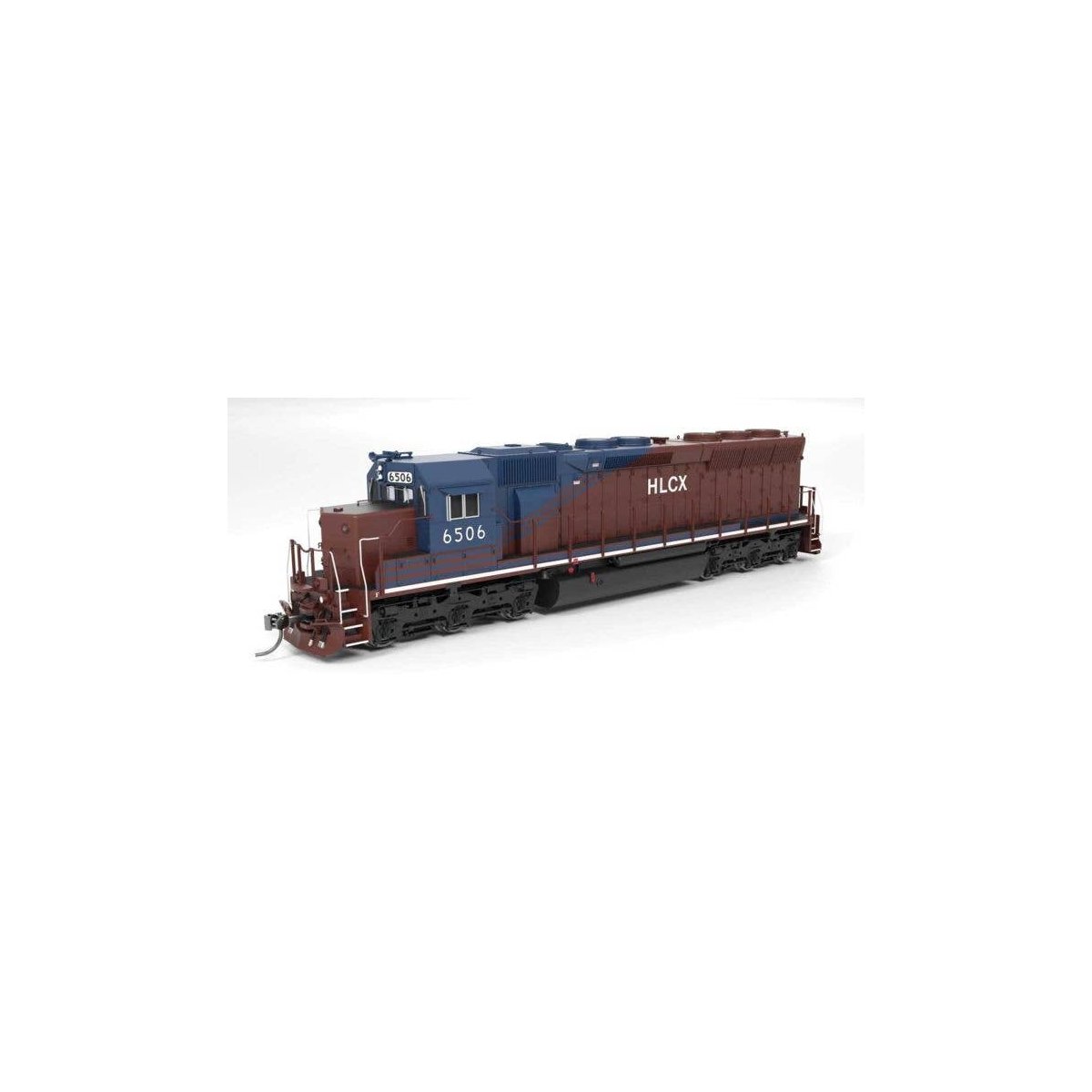 EMD SD45 - Standard DC - Paragon4(TM) -- Helm Leasing HLCX 6506 (maroon, blue), HO, Broadway Limited Imports 9808