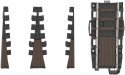 Turntable Expansion Set -- Use with 441-74861, Package Adds 3 Tracks, HO, Marklin, Inc 74871