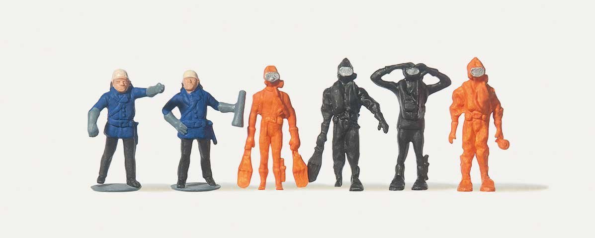 Fire Department Rescue Divers - Economy Series -- pkg(6), HO, Merten 215012