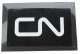 Embossed Die-Cut Metal Sign -- Canadian National, All Scales, Microscale Industries Inc 10041