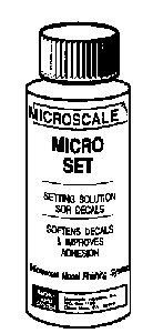 Micro Set Decal Setting Solution -- 1oz 29.6mL, All Scales, Microscale Industries Inc 104