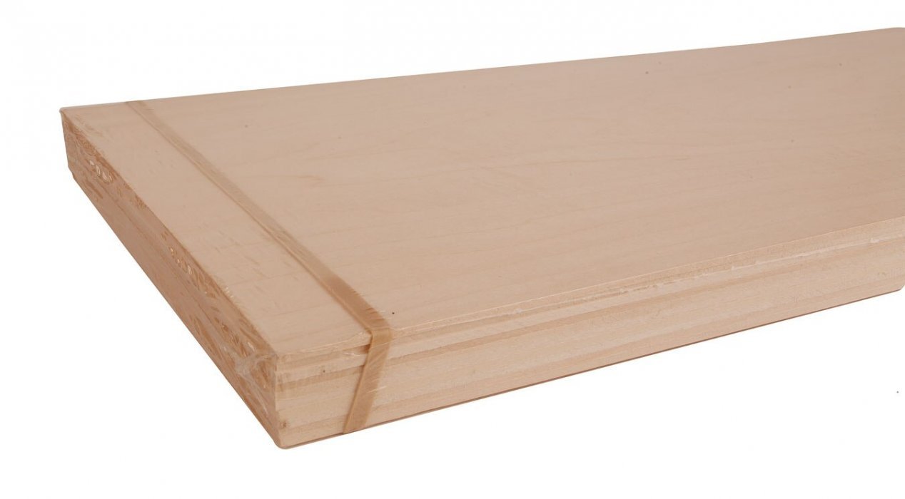 Basswood Sheets 24` 61cm Long x 8` 20.3cm Wide -- Each 3/32` 2.4mm Thick pkg(1, All Scales, Midwest Products Co Inc 4131