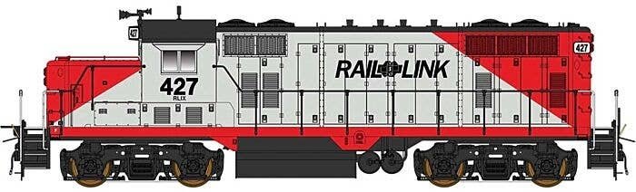 GP16 - DCC -- Rail Link Commonwealth Railway (gray, red, black), HO, Intermountain Railway Company 49845