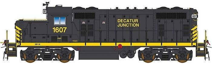 GP16 - DCC -- Decatur Junction (black, yellow), HO, Intermountain Railway Company 49846