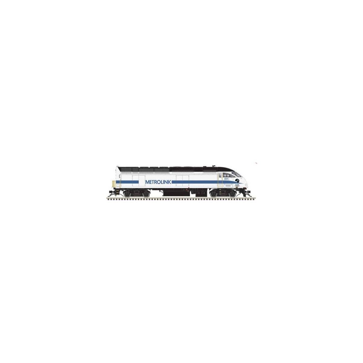 Motive Power Industries MP36PH-3C - Standard DC - Master Silver -- Metrolink 891 (red, white, blue, PTC Decal), HO, Atlas Model 