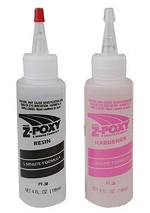 Z-POXY Zap 5-Minute Epoxy -- 8oz 227mL, All Scales, Robart Mfg Inc 38