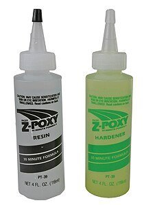 Z-POXY Zap 30-Minute Epoxy -- 8oz 227mL, All Scales, Robart Mfg Inc 39