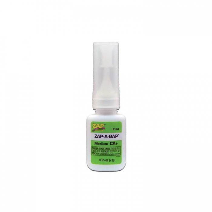 Zap-A-Gap/CA+ Filling Adhesive -- 1/4oz 7.4mL, All Scales, Robart Mfg Inc 435