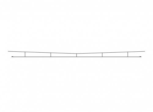 Catenary System Contact Wire -- 14-3/16′ 36cm pkg(5), HO, Peco LC153
