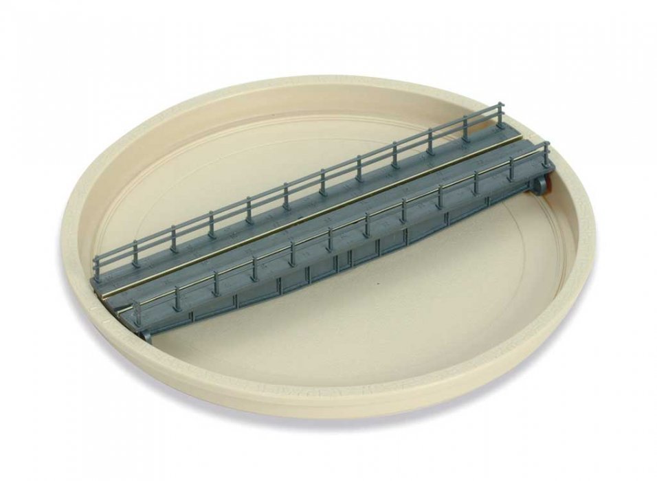 Well-Type Turntable Kit -- Bridge Measures: 5-15/16′ 151mm Long, N, Peco NB55