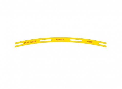 Tracksetta Track Laying Template -- 15′ 38.1cm Radius Curve, N, Peco NT15