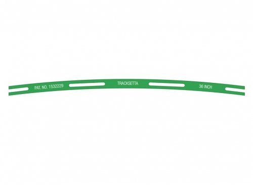 Tracksetta Track Laying Template -- 36′ 91.5cm Radius Curve, N, Peco NT36