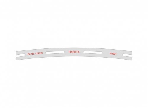 Tracksetta Track Laying Template -- 36′ 91.5cm Radius Curve, HO, Peco OOT36
