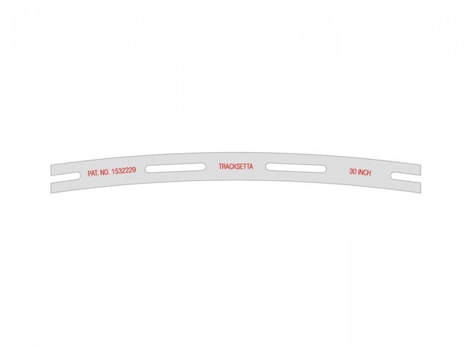 Tracksetta Track Laying Template -- 36′ 91.5cm Radius Curve, HO, Peco OOT36