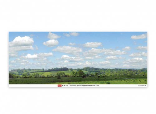 Backscene Photographic Background 95 x 13′ 240 x 33.3cm -- Water Meadow, All Scales, Peco SKP05