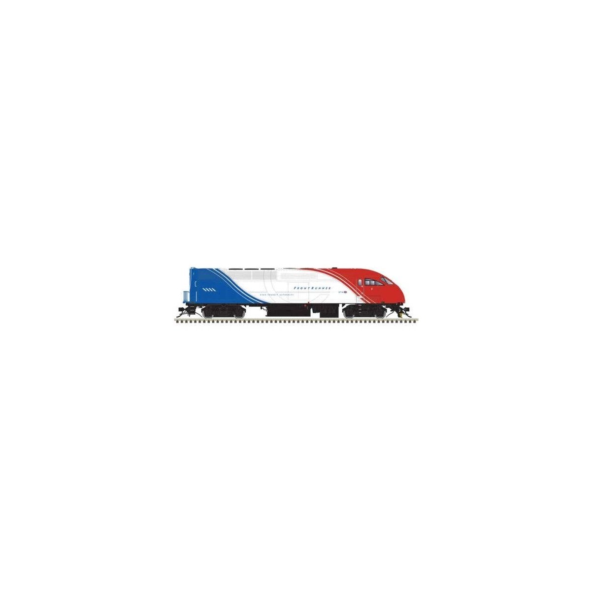 Motive Power Industries MP36PH-3C - Standard DC - Master Silver -- UTA Utah FrontRunner 15 (red, white, blue), HO, Atlas Model R