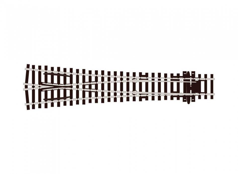 Code 100 Large Radius Wye Turnout - Streamline -- Insulfrog, HO, Peco SL98