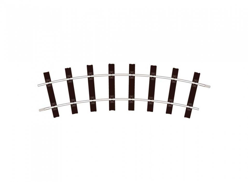 G-45 Standard Curve Section -- 23-5/8′ 600mm Radius, 30 Degree Section (12 per circle), G, Peco ST905