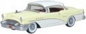 1955 Buick Century - Assembled -- Dover White, Condor Yellow, HO, Oxford Diecast 87BC55008