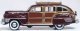 1942 Chrysler Town and Country Station Wagon - Assembled -- Regal Maroon Woody, HO, Oxford Diecast 87CB42001