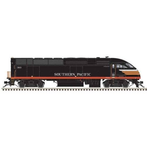 Motive Power Industries MP36PH-3C - Standard DC - Master Silver -- Southern Pacific 363 (Black Widow, black, red, silver, orange