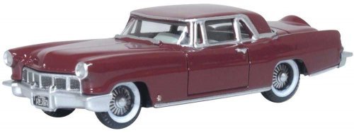 1956 Continental Mark II - Assembled -- Dark Red, HO, Oxford Diecast 87LC56005
