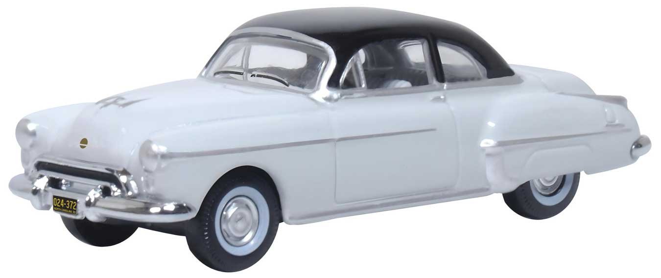 1950 Oldsmobile Rocket 88 - Assembled -- Marol Gray, Black, HO, Oxford Diecast 87OR50005