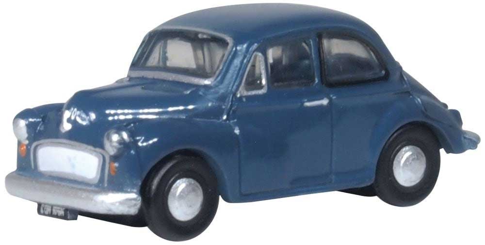 1948 Morris Minor Saloon - Assembled -- Trafalgar Blue, N, Oxford Diecast NMOS007