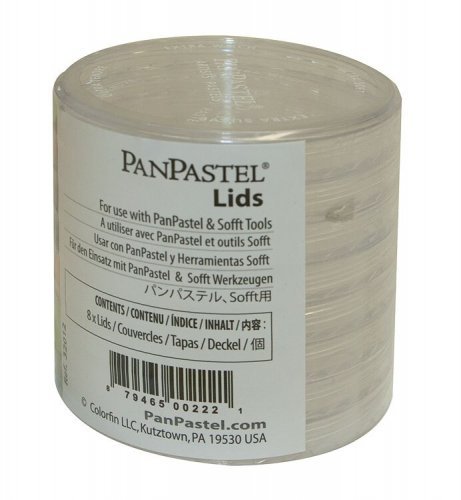 8 Lids for Storage Jars, All Scales, Pan Pastel 32012