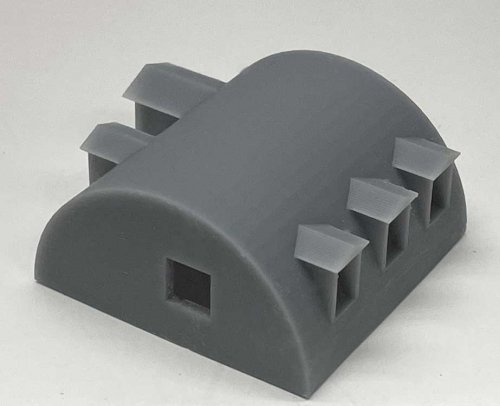 Quonset Hut Office with Glass - 3-D Printed -- Kit, N, Phoenix Precision Models 30810