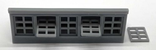 Industrial Skylight w/Open Windows - 3-D Printed Kit, HO, Phoenix Precision Models 31531