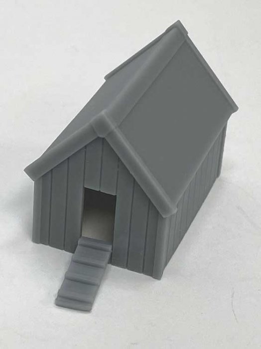 Chicken Coop with Ramp -- 3D Printed Kit - Unpainted, HO, Phoenix Precision Models 31640