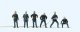 French Firemen -- pkg(6), HO, Preiser Kg 10233