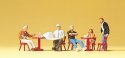People Working -- Street Cafe, HO, Preiser Kg 10369