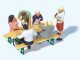 In the Beer Garden -- Set 1 pkg(6), HO, Preiser Kg 10700