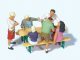 In the Beer Garden -- Set 1 pkg(6), HO, Preiser Kg 10700