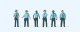 Working People -- United States Highway Patrolment pkg(6), HO, Preiser Kg 10798