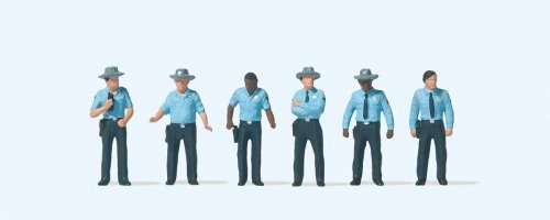 Working People -- United States Highway Patrolment pkg(6), HO, Preiser Kg 10798